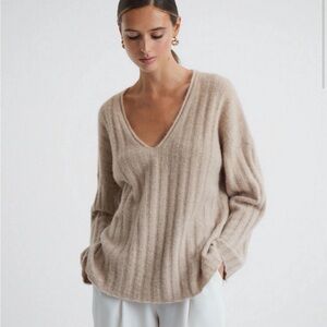 NEW Reiss Nude Margot Ribbed Jumper